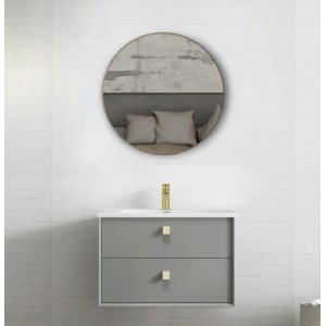 Boston Matte Dark Grey Wall Hung Vanity 600 Cabinet Only